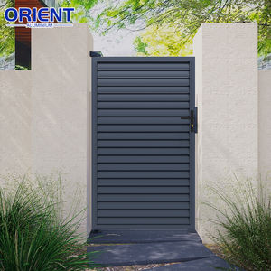 Villa Límite Puertas Hierro Aluminio Patio Garaje Parque de Atracciones Puerta Acero Aluminio Puerta de metal Puertas oscilantes para patio Jardín - Product Image 2