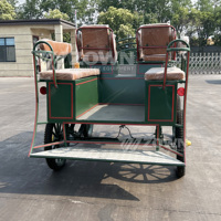 Populaire Chariot Équestre Électrique de Style Royal pour Marathon, 4 Roues, 4-6 Personnes, Personnalisable, Tendance, pour Mariages, Fêtes et Visites Touristiques