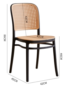 Cheap Rattan Woven Mesh Outdoor Plastic <strong>Chair</strong> for Wedding Nordic Home <strong>Stacking</strong> <strong>Dining</strong> <strong>Chair</strong> Modern Leisure <strong>Chairs</strong> for Cafe - Product Image 2