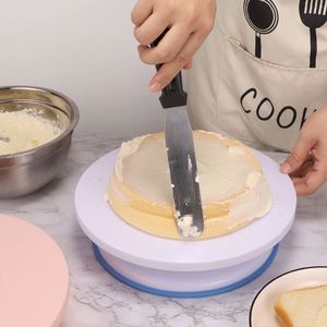 Plateau tournant en plastique pour la décoration de gâteaux, couleur personnalisée, pour anniversaires, mariages, maison - Product Image 4