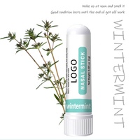 Bâton nasal OEM (lot de 3) améliore la respiration stimule la concentration et la respiration Bâton de vapeur à base d'huiles essentielles et de menthol (menthe hivernale)