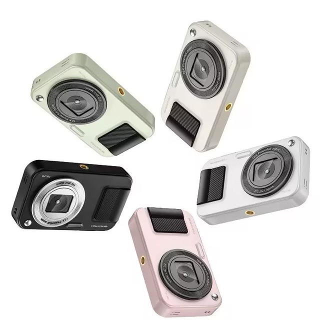 Compact 1080P HD Camera 16X Digital Zoom Rechargeable Battery Image Stabilization Simple Portable Vlogging Camera for Students