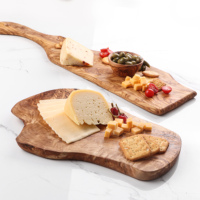 Planche à découper en bois d'olivier méditerranéen, faite à la main, durable, antibactérienne, écologique, épaisseur 2,0 cm, très vendue