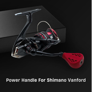 Empuñadura para Carrete de Pesca, 63 cm, Brazo Negro, 35 cm, Mango Rojo de TPE para Conversión de Carrete Giratorio Shimano Vanford - Product Image 4