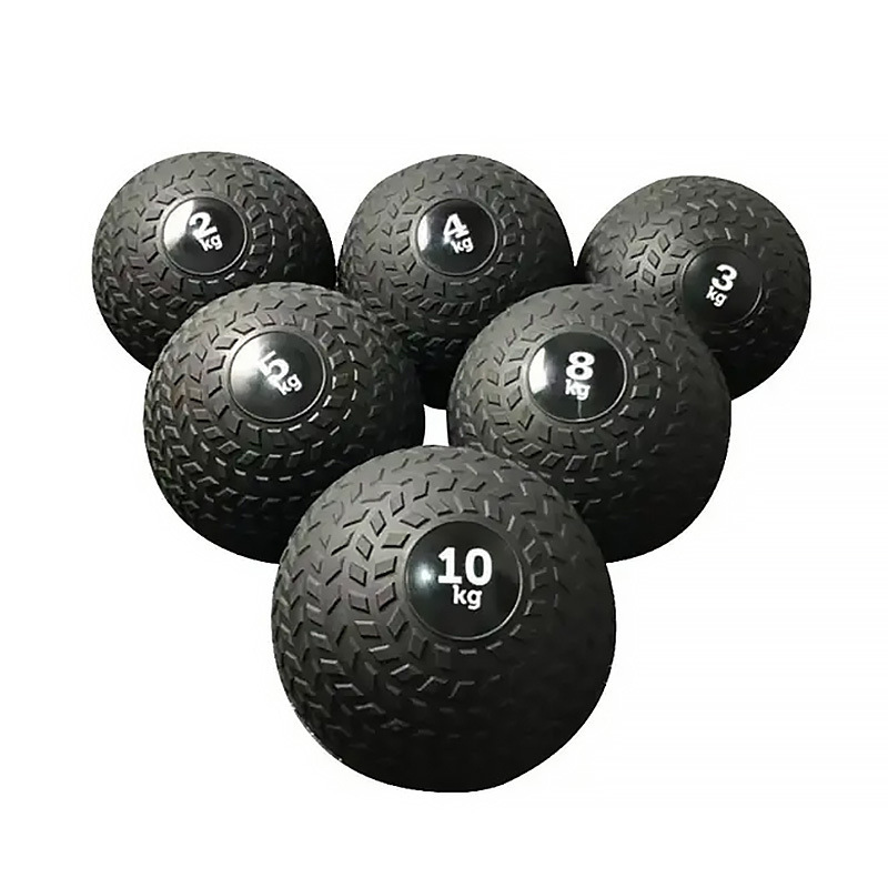 M178 Customizable Logo Grand Slam Fitness Balls Factory Supply Various Weights Strength Exercise Balls Black Free Weights
