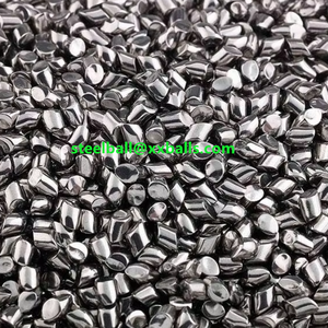 Perhiasan emas & perak besi tahan karat Media pemoles putar magnetik Media Tumbler 5mm * 7mm Media penyelesaian getaran - Product Image 1