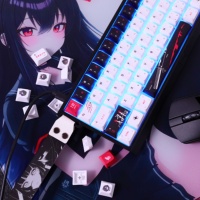 Yukiaim Personnalisable Original Factory Keycap Matériau PBT à sublimation à cinq faces Convient parfaitement pour Wooting 60HE Megeish Gaming