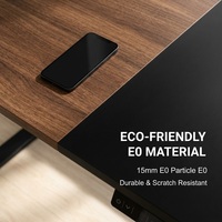 Bureau d'ordinateur AOR en noyer noir, simple et silencieux, pour l'e-sport, l'apprentissage et le bureau, design moderne, panneau E0, vente en gros d'usine