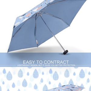 High Quality 5 Fold Mini Umbrella with Custom logo Manual Open UV protection Waterproof Outdoor Advertising Parasol - Product Image 3