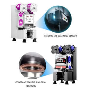 Electric Three-Second Speed Milk <b>Tea</b> Cup Sealing <b>Machine</b> Safe Counting Features for Hot & Cold Beverages Bottle Packaging - Product Image 4