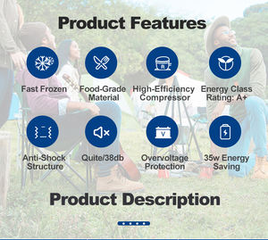 Vente en gros 17L Console Congélateur Van <span class=keywords><strong>12</strong></span> Volt Compresseur Automatique Réfrigérateur Portable Voiture Réfrigérateur <span class=keywords><strong>Camping</strong></span> Glacière Fabriqué en Plastique - Product Image 4