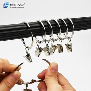 EWANG En gros Accessoires de salle de bain : Anneau de rideau à feuilles mobiles et pince de suspension - Product Image 2