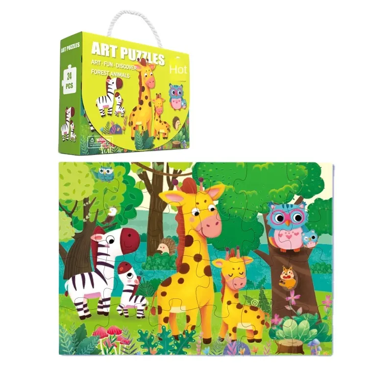 子供ギフトボックスポータブルパズル卸売3-6歳幼稚園賞子供男の子 & 女の子のための早期教育玩具