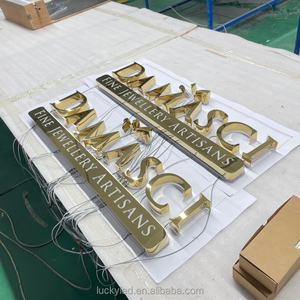 Luxuriöses 3D-Logo Outdoor LED-Buchstabenschild LED-Hintergrundbeleuchtetes Markenzeichen Maßgefertigte Metall-Kanalbuchstaben für Firmen- und Ladendekoration - Product Image 4