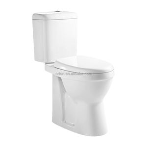 ORTONBATH Tazón alto para discapacitados S Trap Dual Flush P Trap Inodoro de dos piezas Wc Armario de agua COMODIDAD ALTURA Inodoro <span class=keywords><strong>Asiento</strong></span> de cierre suave - Product Image 2
