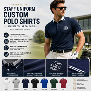 Camisas Polo de Golf con Logotipo OEM Bordado, Transpirables, que Absorben la Humedad, de Manga Corta, Uniformes para Personal, con Estampado Personalizado y Cuello Invertido - Product Image 2