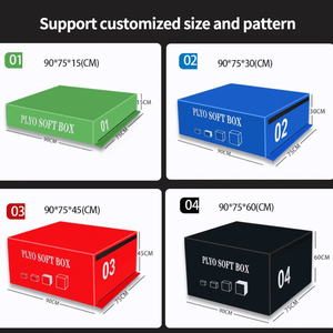 Allenamento in palestra con Logo personalizzato per esercizi in schiuma pesante utilizzare 4-1 scatole pliometriche morbide ad alta densità per il Fitness - Product Image 5