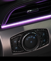 Kit d'éclairage d'ambiance pour voiture, 13 LED, taille OEM, écran RGB, volant, contrôle par application WeChat Mini Program pour Ford Mustang 2015-2022