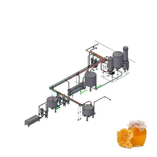 Máquina automática de processamento de mel de tamanho médio