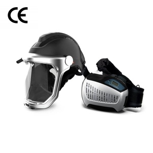 Masque de soudage et de ponçage avec filtre à air, <span class=keywords><strong>casque</strong></span> respiratoire de sécurité, produits de protection faciale, écrans faciaux - Product Image 1