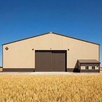Bâtiment d'entrepôt préfabriqué en acier ZTSS avec système de toiture et de parois en panneaux sandwich en laine de roche, atelier de stockage industriel en métal