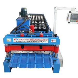 Cnc Steel Ce Glazed Tile Sheet Roll Forming Roof Machine To Make Roof