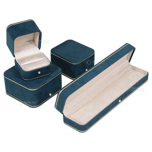 Caja de Joyería Pequeña con Logotipo Personalizado, Caja Redonda de Terciopelo para Guardar Anillos y Collares, Embalaje de Regalo, Exhibición - Product Image 4