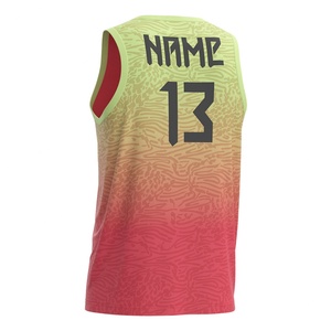 Camiseta Deportiva de Secado Rápido con Estampado por Sublimación en Degradado, Uniforme de Voleibol para Hombre - Product Image 6