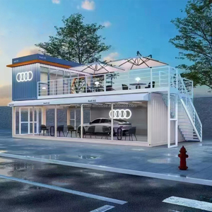 Kit de maisonnette portable 20/40 pieds, conteneur modulaire en acier, pod commercial pour distributeur automatique, bureau de jardin ou kiosque de marque - Product Image 2