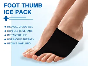 Premium-Qualität Wärme-und Kälte therapie Gel Fuß Eis Big Toe Pack Wrap zur Schmerz linderung Schwellung Eis Gel Pack Logo