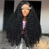 Perruques en cheveux humains bouclés birmans avec dentelle transparente 13x4, perruques en cheveux humains avec fermeture en dentelle 5x5 4x4