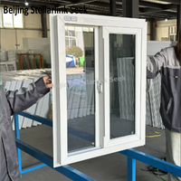 Fenêtre coulissante moderne en PVC à cadre large de 70 mm avec âme en acier renforcé et isolation thermique pour immeubles de grande hauteur, appartements et villas