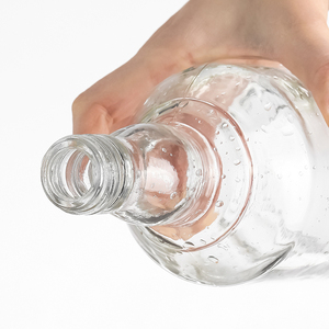 Botella Redonda Vacía para Brandy y Whisky de 500ml, 700ml, 750ml, 1000ml, Botella de Vidrio para Licor, Vodka, Ginebra, Ron, Tequila - Product Image 5