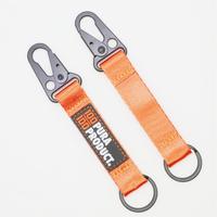 Porte-clés tactique personnalisé en sangle haute résistance, cadeaux promotionnels de marque pour l'extérieur, étiquette PVC, lanière courte en nylon
