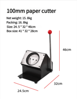 Máquina para hacer posavasos redondos de 100MM, gran oferta, precio de fábrica, máquina para hacer insignias de botones Manual
