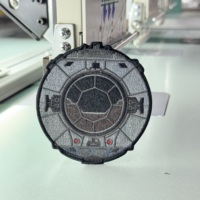 Patchs personnalisés durables et écologiques pour les vestes de bombardier en denim universitaire rétro, lettres sans couture à repasser audacieuses avec fleurs brodées