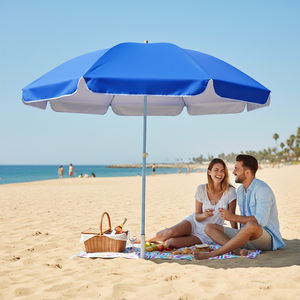 Sombrilla de Playa Premium para Exteriores, Personalizada, de Fabricación Comercial, con Toldo Impermeable - Product Image 5