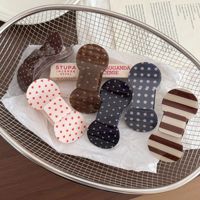 CHUJIAN – Pinces à cheveux en acrylique de haute qualité, motif pois, forme nœud papillon, 9,5 cm, antidérapantes, type bec de canard