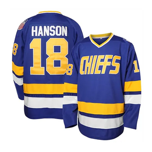 Jersey Hoki Jahitan Unisex Bergaris Desain Baru 2024 Bordir Cepat Kering Grosir Ukuran 2XS-5XL - Product Image 4