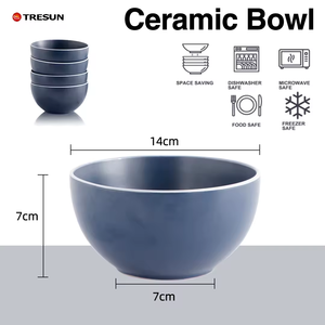 Cuenco de arroz mate de porcelana al por mayor, precio barato, juego de cuencos pequeños de 5,5 pulgadas - Product Image 6