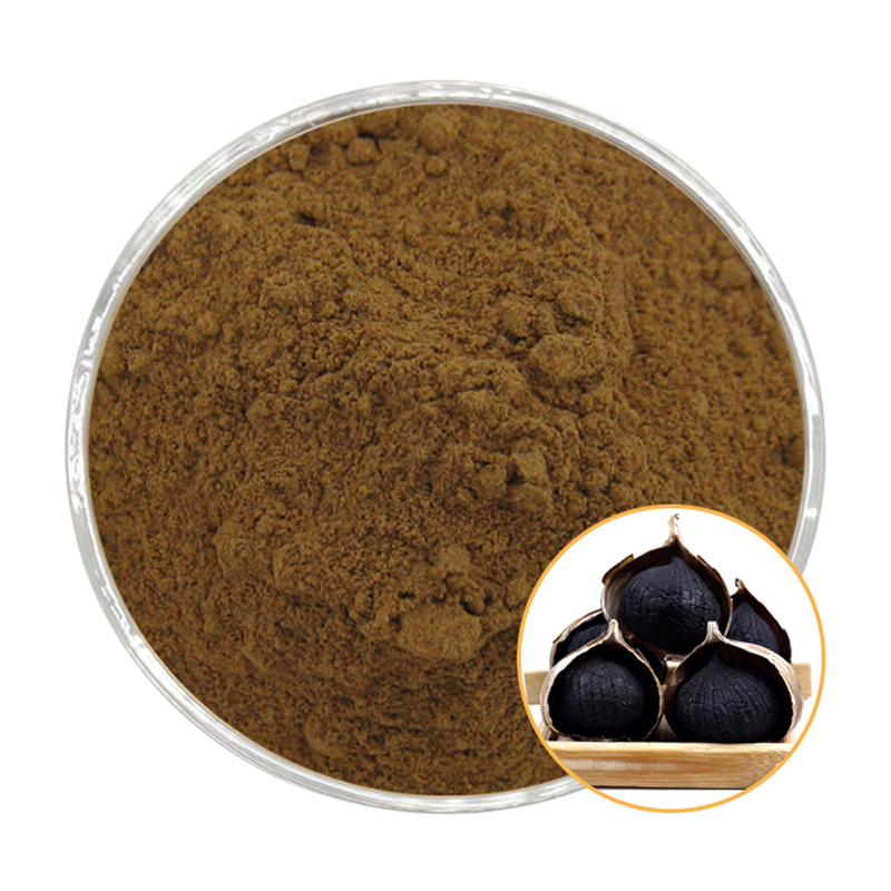 Black Garlic Extract 10:1, 20:1, 30:1; Fermented Garlic Extract; Water-soluble Black Garlic Powder.Black Garlic Essence;