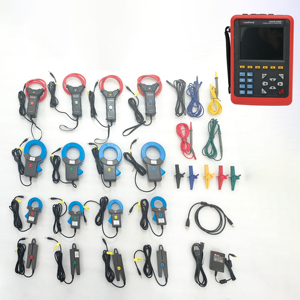 Analizador de Energía Trifásico Portátil HZCR-5000, Analizador Digital de Calidad de Energía Trifásico con Pinza Amperimétrica de 3000A - Product Image 1