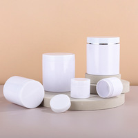 Bouteille en plastique pour animaux de compagnie, blanche, à large ouverture, 30-500g, pour crème, sous-bouteille de crème, pot pour film capillaire, pour approvisionnement spécial transfrontalier