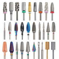 Manucure Outil Supprimer Gel Acryliques Machine Accessoires 5 Dans 1 Conique Baril Sécurité Carbure De Tungstène Nail Foret Ensemble
