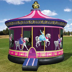 Château <span class=keywords><strong>gonflable</strong></span> carrousel avec toboggan, château <span class=keywords><strong>gonflable</strong></span> de cirque pour enfants - Product Image 3