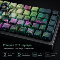 Claviers personnalisés DIY LOL FAE DRAGON ASHE, 68 touches, touches en PBT avec sublimation de colorant, impression latérale, profil Cherry, ensemble de claviers mécaniques
