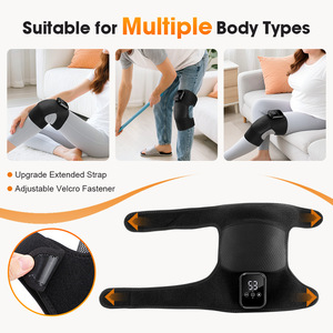 Electric <b>Wireless</b> Knee Massager <b>Heating</b> Touch Panel 2000mAh Battery Compression Sleeve Running/Weightlifting Non-Slip Timing - Product Image 4