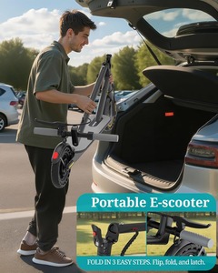 Patinete Eléctrico Plegable Rápido y Económico de Dos Ruedas con Velocidad de 25 km/h, Motor de 350 W, Batería de Litio para Adultos WY-XM Monopattino Elettrico Fold El - Product Image 5