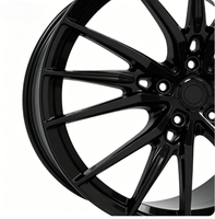 Rines de Aleación Negros Brillantes de 17-22 Pulgadas con Diseño Multirradio Forjado 5x112/5x120 para Audi BMW