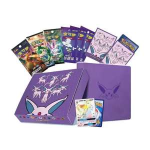 Boîte de collection d'évolutions d'Eevee Pokémon TCG - Ensemble de cartes Sylveon/Leafeon/Vaporeon/Umbreon/Espeon avec boosters et album - Product Image 3